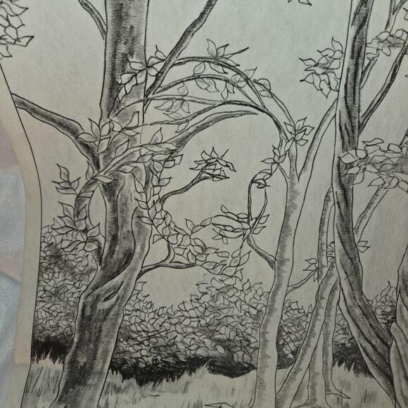 Tri-Chem Ready to Paint Jesus Watching Over 19" x 26" Instructions Self-Shading - Picture 7 of 8